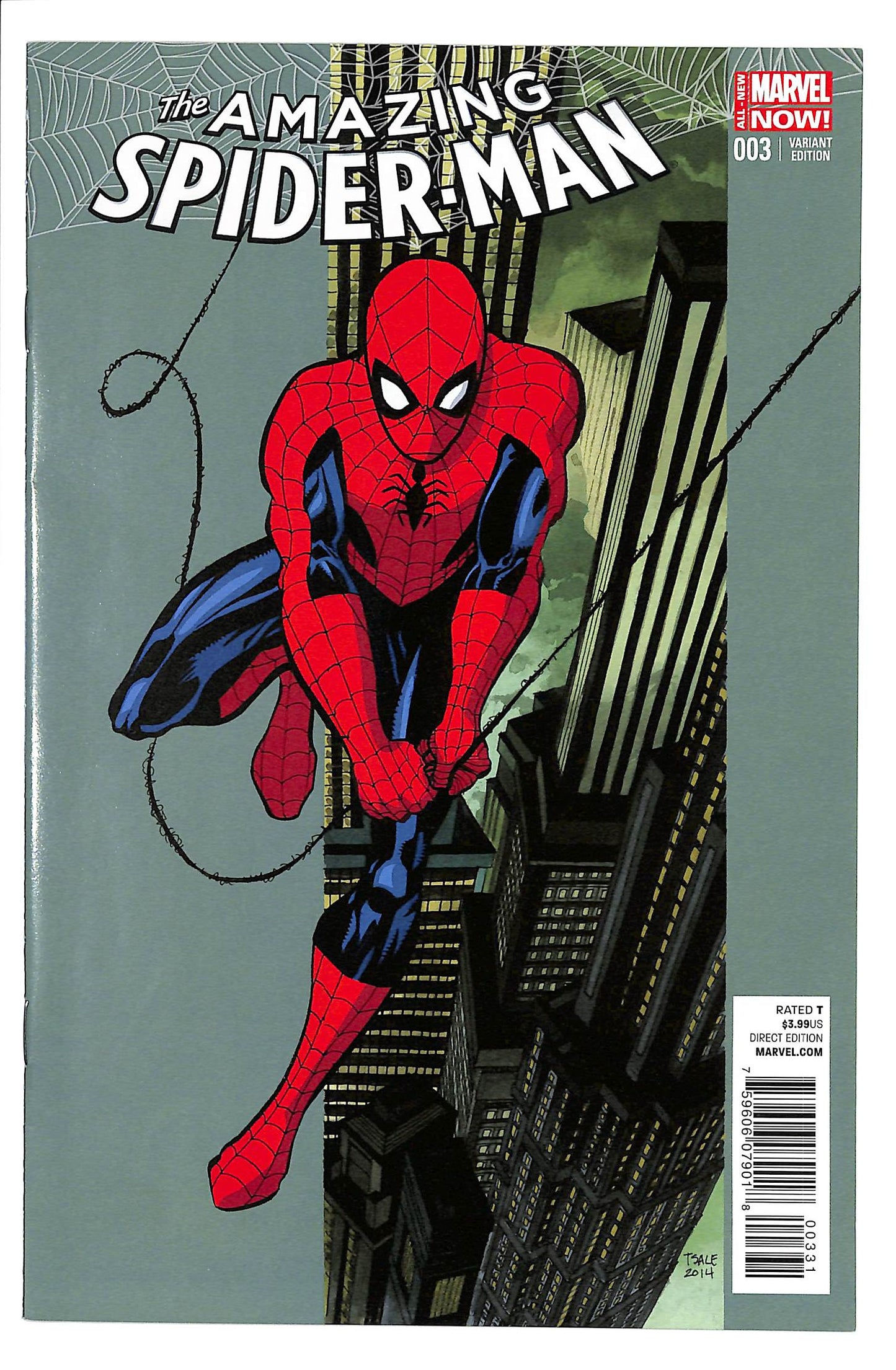 The Amazing Spider-Man 2014 #3 Variant Edition - Tim Sale Cover - back issue - $30.00