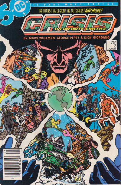 Crisis on Infinite Earths 1985 #3 Newsstand ed. - back issue - $15.00