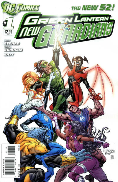 Green Lantern: New Guardians 2011 #1 Direct Sales - high grade - $10.00