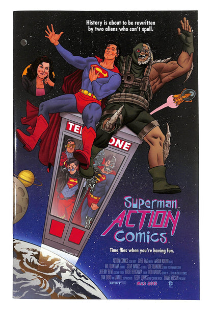 Action Comics 2011 #40 Bill and Ted's Excellent Adventure Movie Poster Tribute Cover - back issue - $15.00
