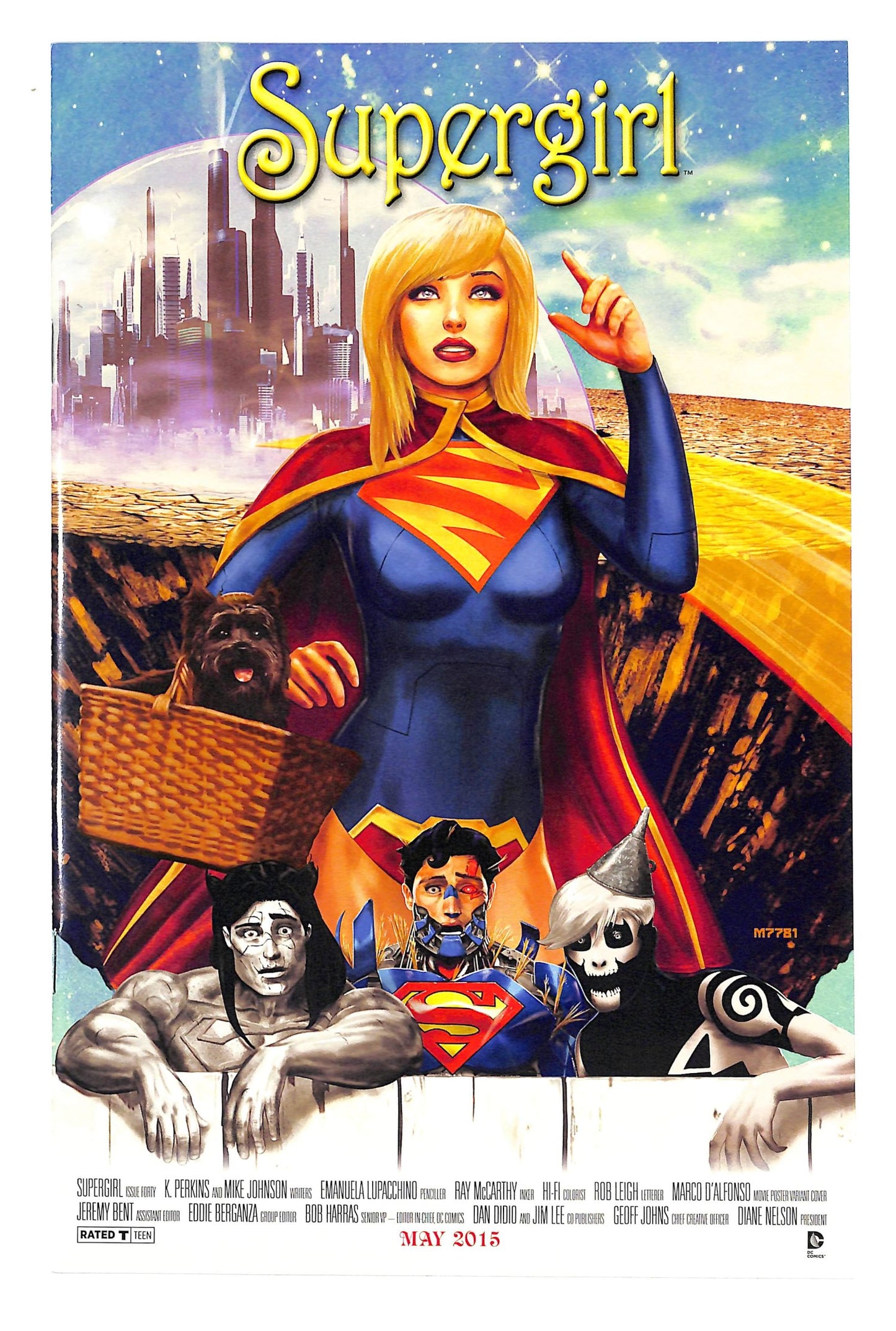 Supergirl 2011 #40 Movie Poster Cover - back issue - $20.00
