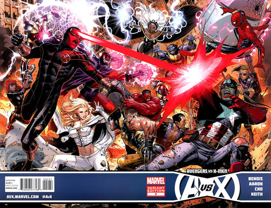 Avengers vs. X-Men 2012 #0 Variant Wraparound Cover by Jim Cheung - back issue - $30.00