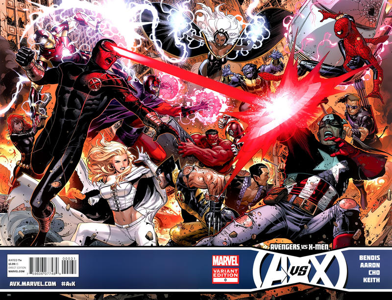 Avengers vs. X-Men 2012 #0 Variant Wraparound Cover by Jim Cheung - back issue - $30.00