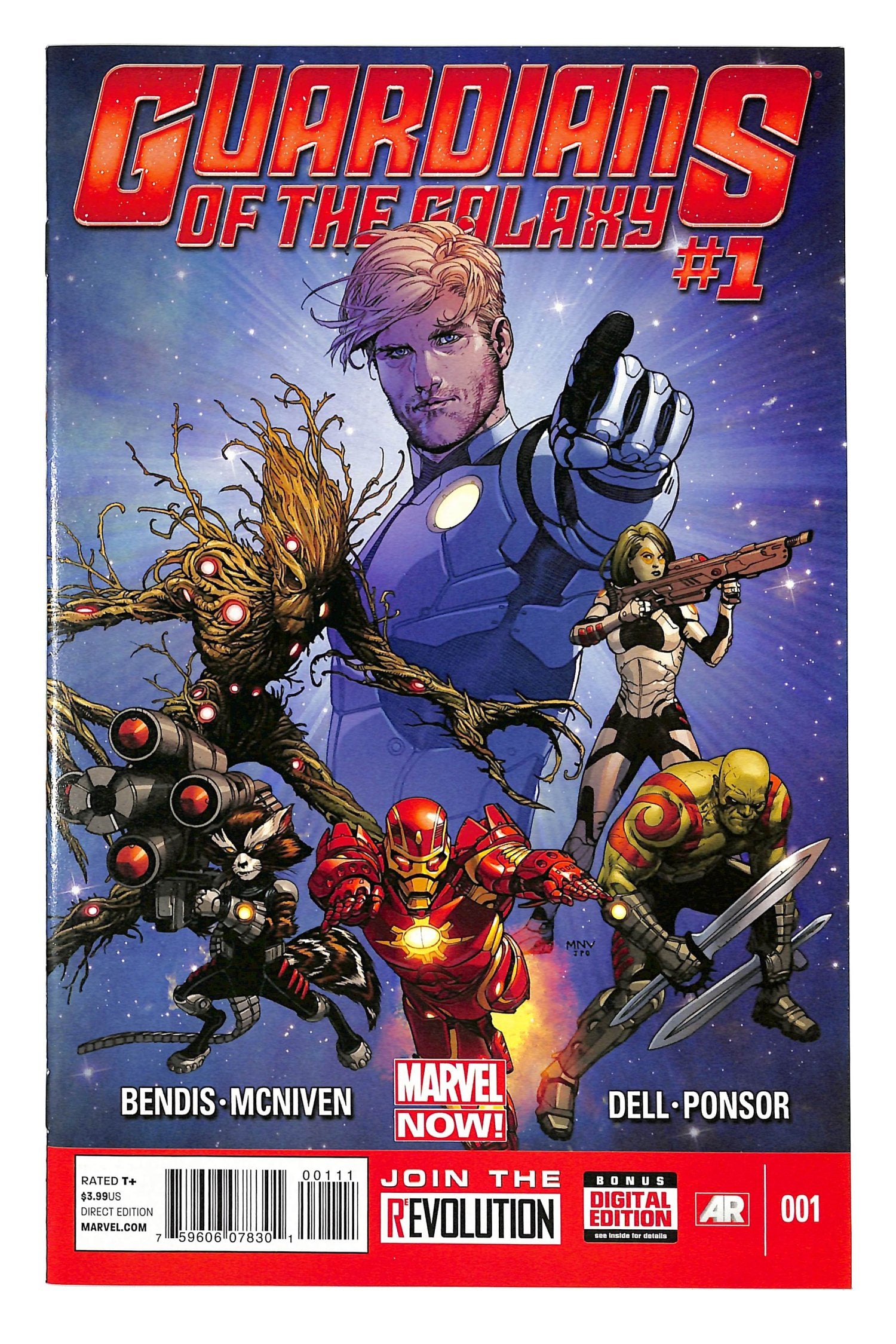 Guardians of the Galaxy 2013 #1 Steve McNiven Cover - back issue - $10.00