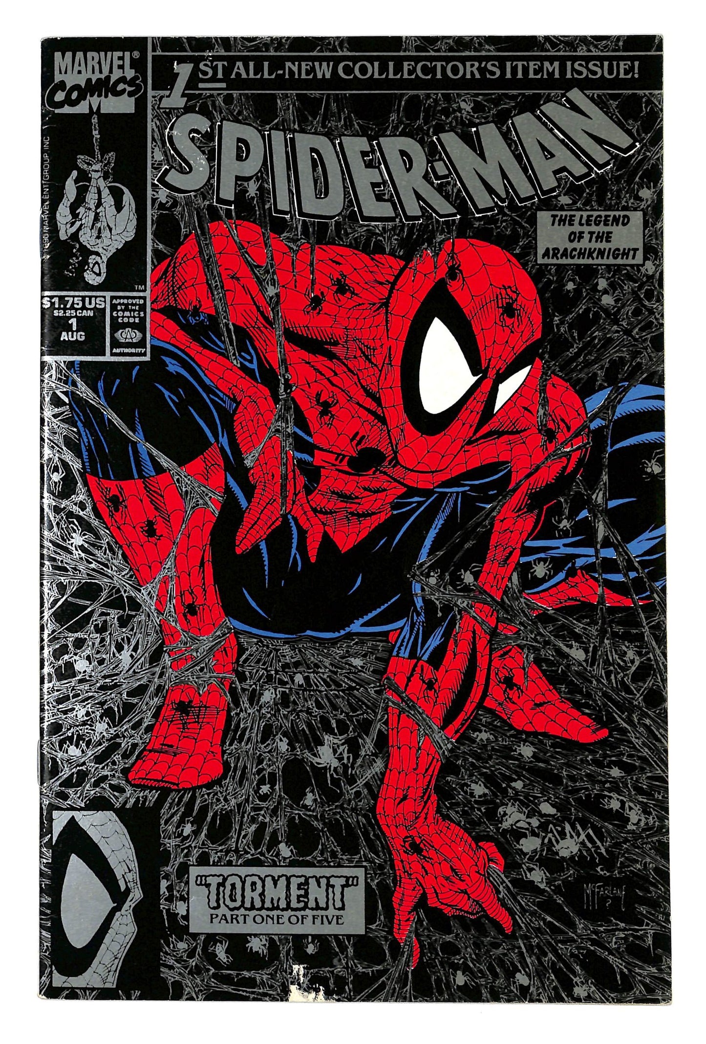 Spider-Man 1990 #1 Direct - Silver Edition - back issue - $30.00