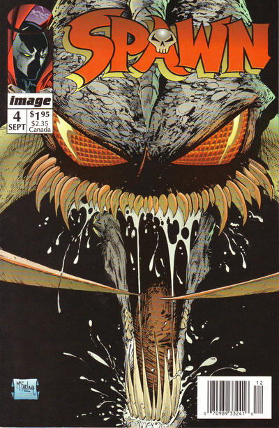 Spawn 1992 #4 Newsstand ed. - CGC 9.4 - $55.00