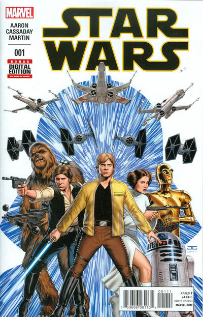 Star Wars 2015 #1 John Cassaday Cover - back issue - $10.00