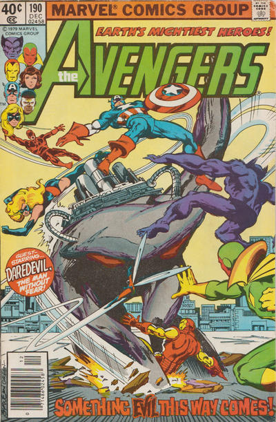 The Avengers 1963 #190 Newsstand ed. - back issue - $10.00