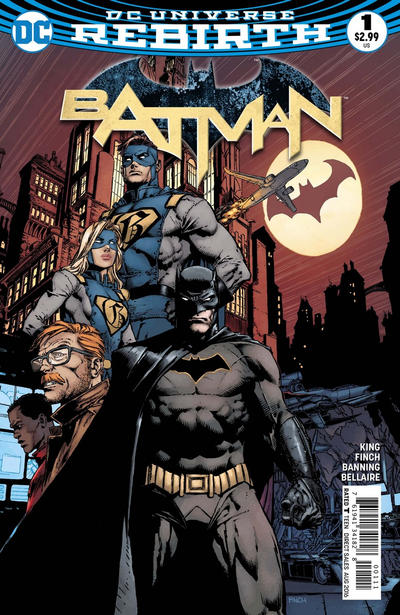 Batman 2016 #1 David Finch Cover - back issue - $10.00