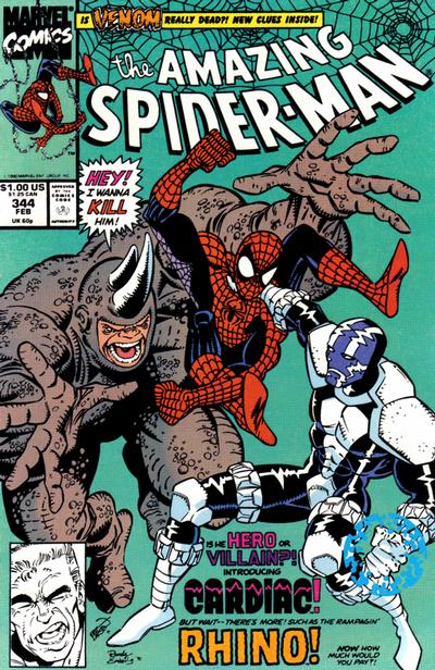 The Amazing Spider-Man 1963 #344 Direct ed. - back issue - $25.00