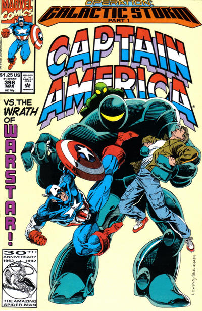 Captain America 1968 #398 Direct ed. - back issue - $10.00