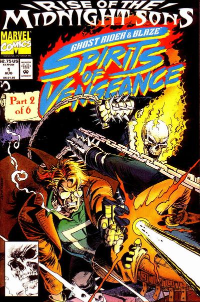 Ghost Rider / Blaze: Spirits of Vengeance 1992 #1 Direct ed. - back issue - $25.00