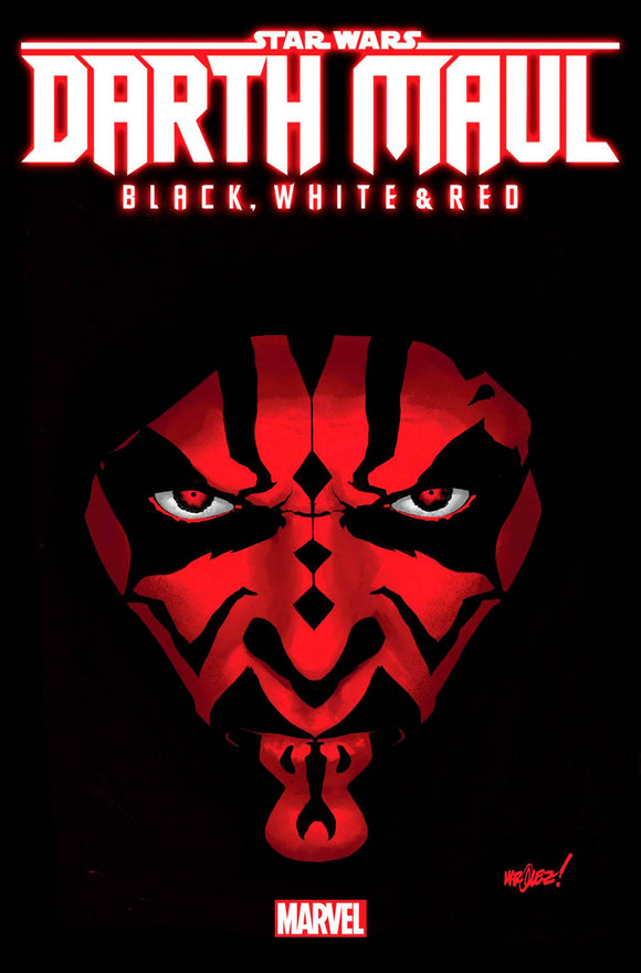 Star Wars Darth Maul Black White & Red #1 25 Copy Incv