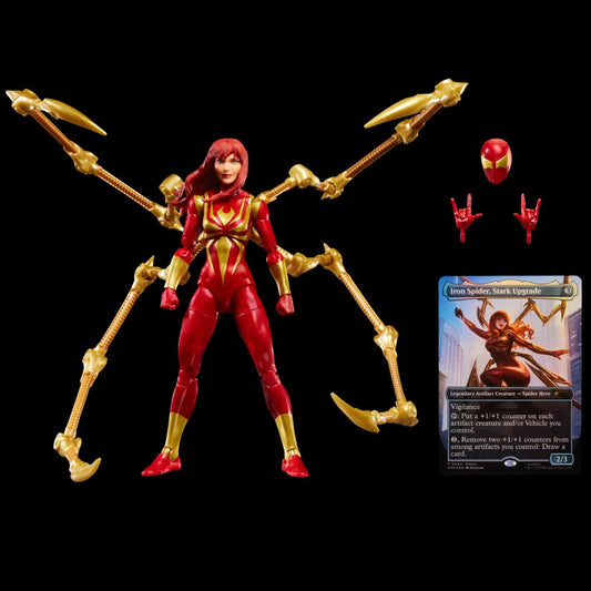 MARVEL LEGENDS SPIDER-MAN MAGIC THE GATHERING IRON SPIDER MARY JANE
