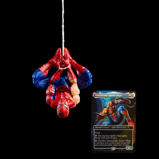 MARVEL LEGENDS SPIDER-MAN MAGIC THE GATHERING BATTLE DAMAGED SPIDER-MAN