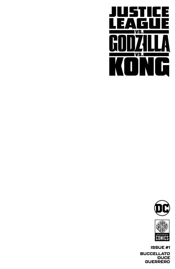 Justice League Vs Godzilla Vs Kong #1  Cvr D Blank Card Stock Var (Of 6)