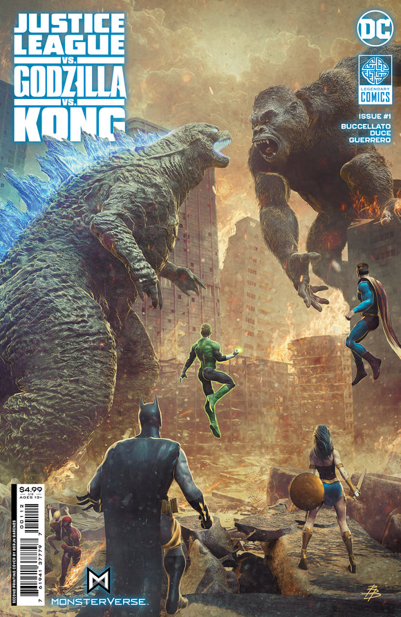 Jl Vs Godzilla Vs Kong #1 2Nd Print