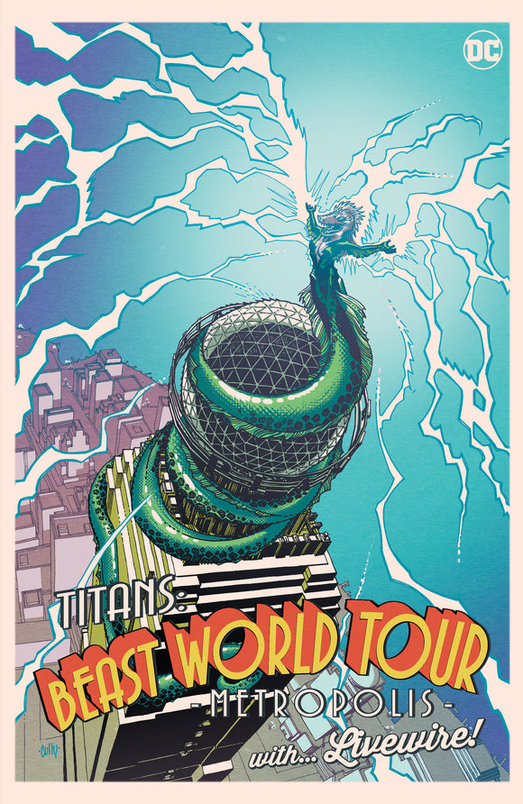 Titans Beast World Tour Metropolis #1 One Shot Cvr C Cully Hamner Card Stock Var