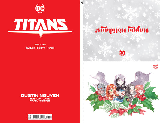 Titans #5 Cvr D Dustin Nguyen Dc Holiday Card Special Edition Var