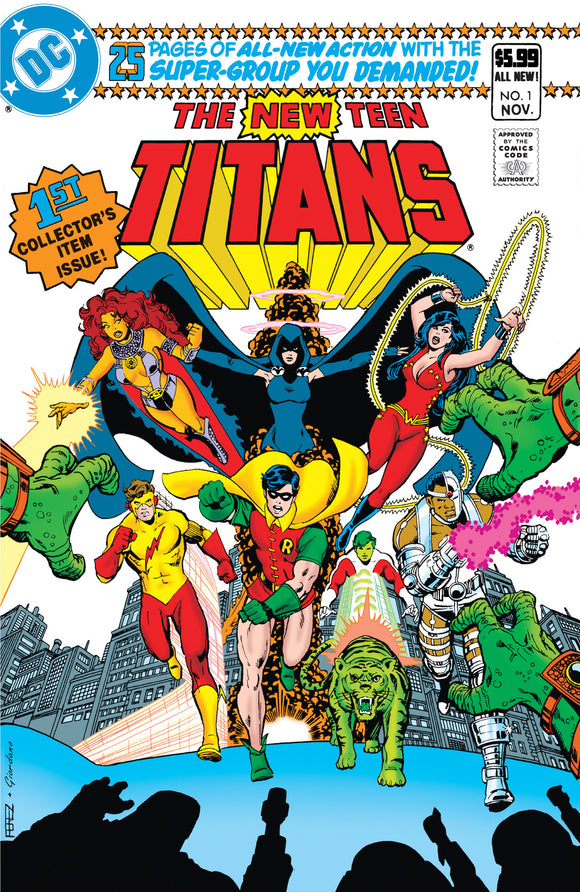 New Teen Titans #1 Facsimile Edition Cvr B George Perez & Dick Giordano Foil Var