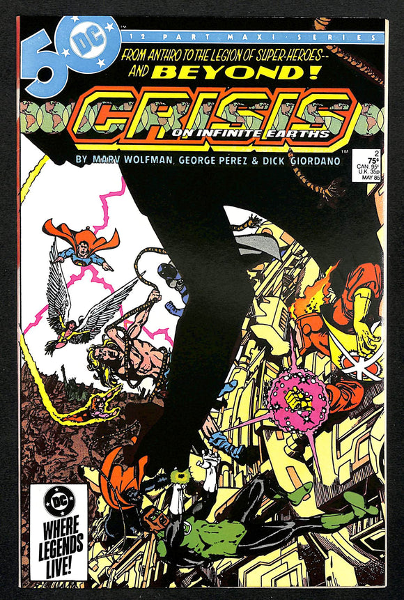Crisis on Infinite Earths #2 First Cameo: Anti-Monitor (1)
