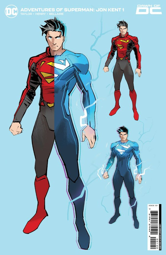 Adventures Of Superman Jon Kent #1 Cvr K Inc 1:100 Dan Mora Design Spot Gloss Var (Of 6)