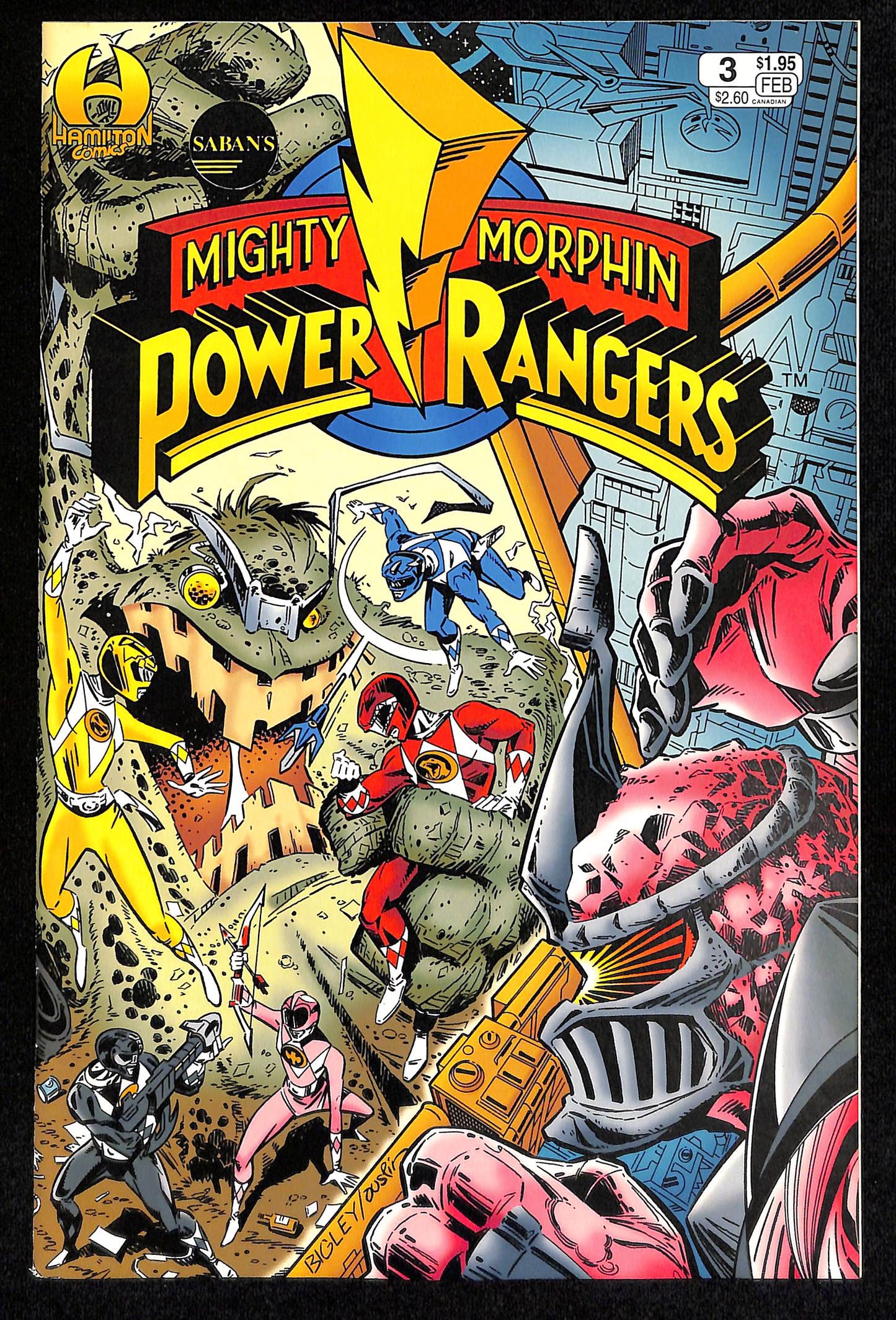 Mighty Morphin Power Rangers #3 (Hamilton Comics)