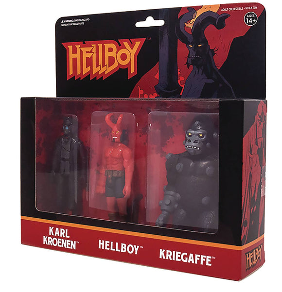 Hellboy Reaction Figures Af 3Pk Pack A