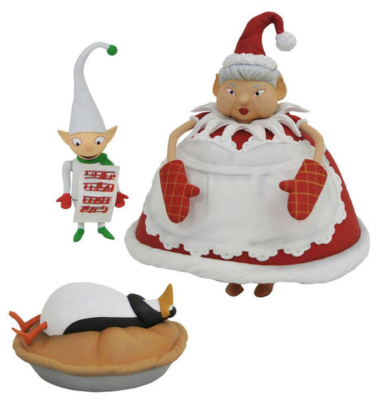 Nightmare Before Christmas Select Series Mrs Clause With Elf Choir