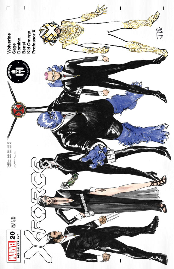 X-Force #20 Cassara Character Design Var Gala