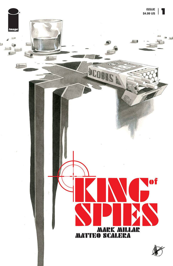 King Of Spies #1 (Of 4) Cvr B Scalera B&W