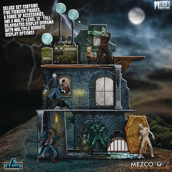5 Points Mezcos Monsters Tower Of Fear Deluxe Boxed Set