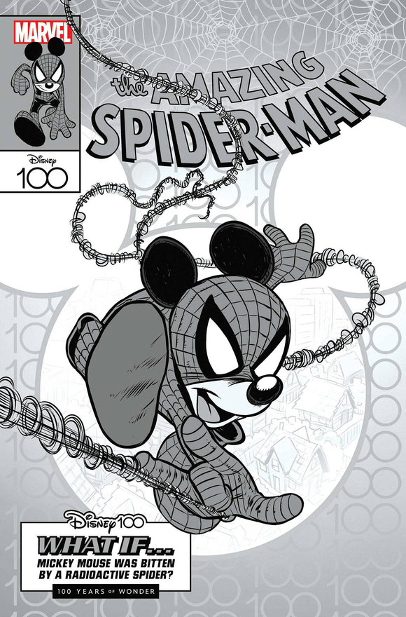 Amazing Spider-Man #35 100 Copy Incv Disney100 Bw Var