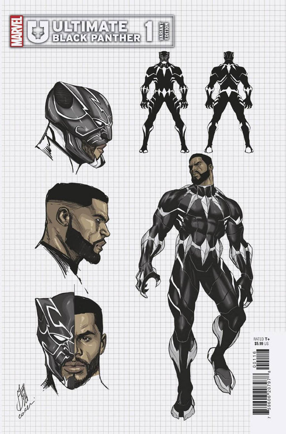 Ultimate Black Panther #1 10 Copy Incv Caselli Design