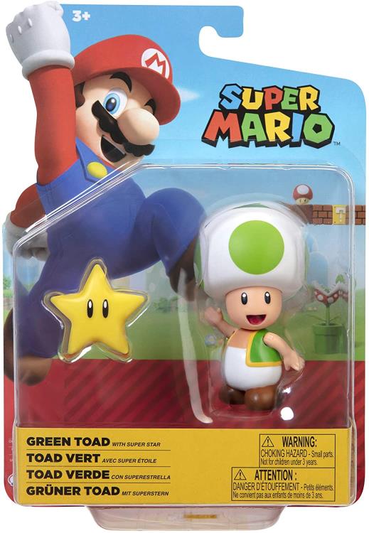 World Of Nintendo Green Toad 4In Af