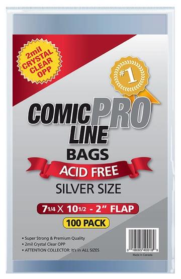 Comic Book Silver Age Bags - 100 CT